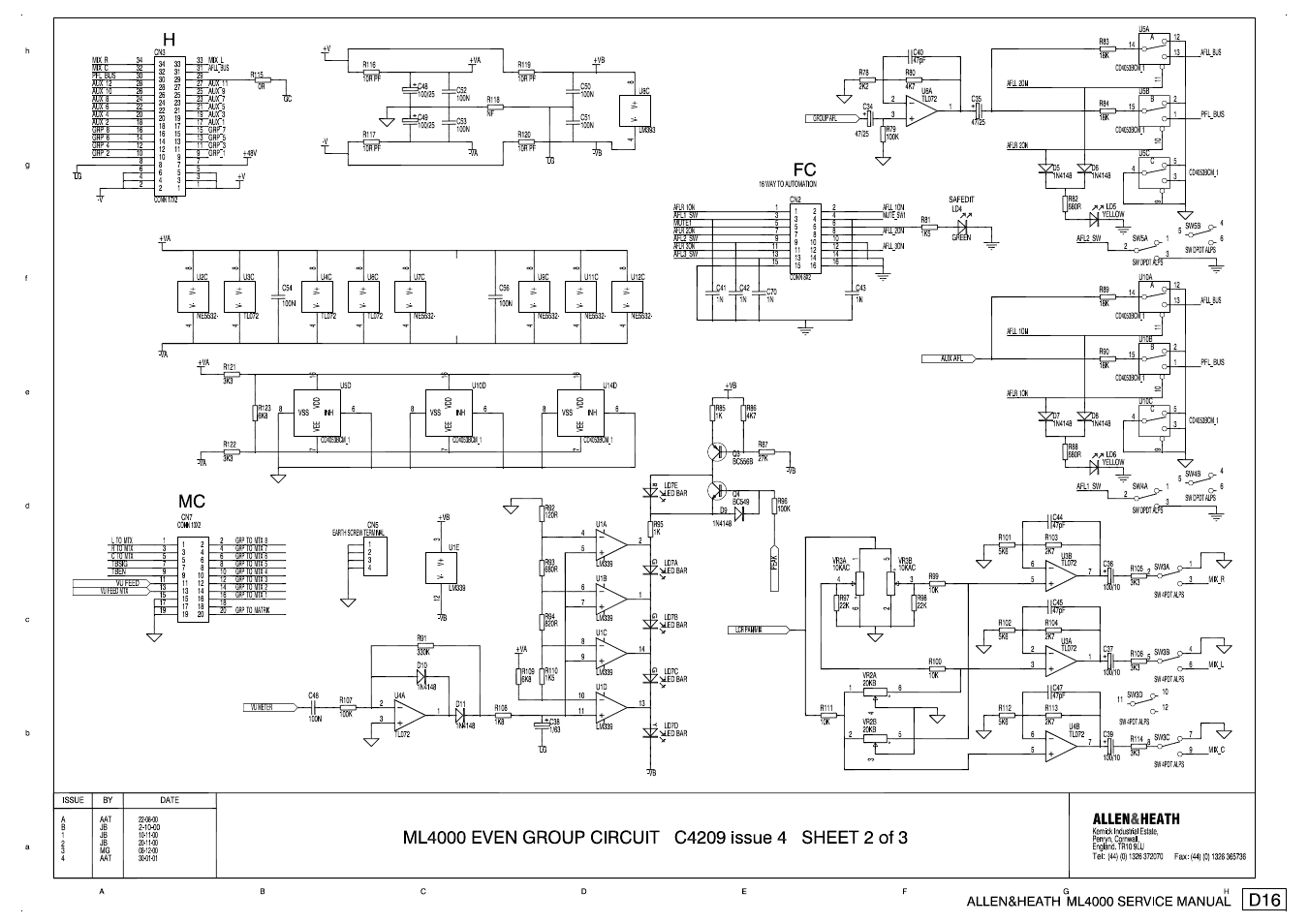 Allen&Heath ML4000 SERVICE MANUAL User Manual | Page 46 / 91