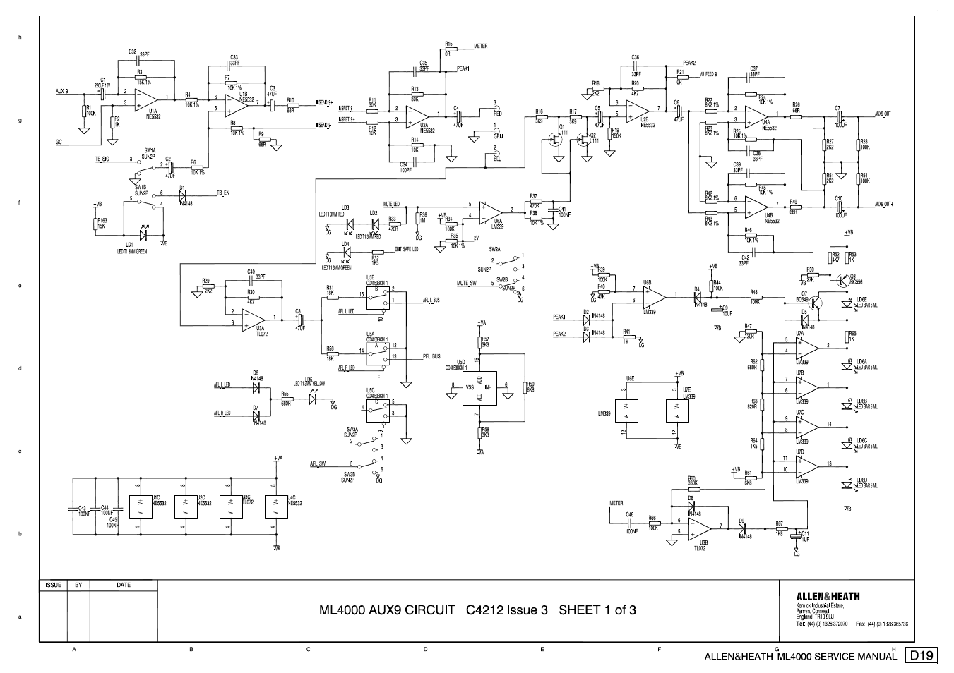 Allen&Heath ML4000 SERVICE MANUAL User Manual | Page 49 / 91