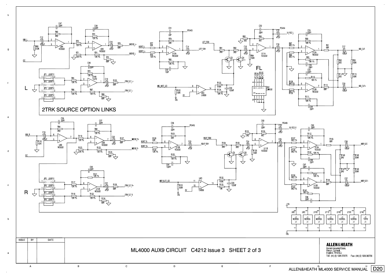 Allen&Heath ML4000 SERVICE MANUAL User Manual | Page 50 / 91