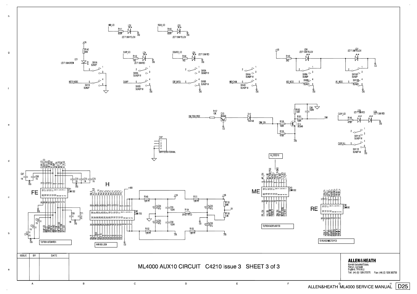 Allen&Heath ML4000 SERVICE MANUAL User Manual | Page 55 / 91