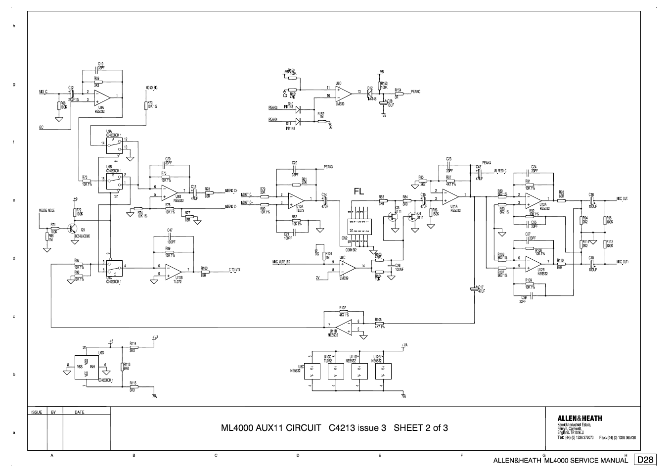Allen&Heath ML4000 SERVICE MANUAL User Manual | Page 58 / 91