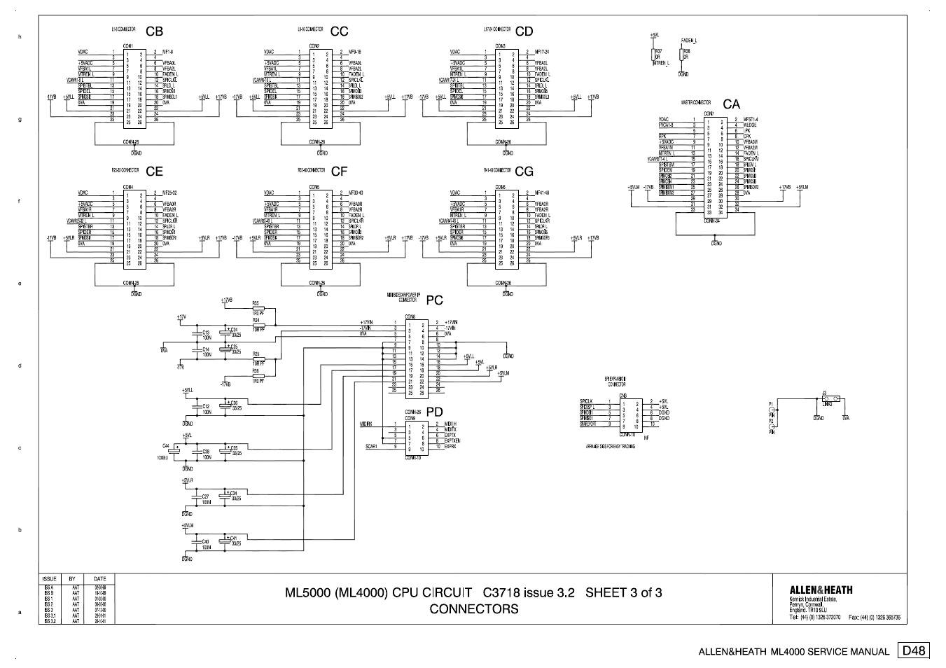 Allen&Heath ML4000 SERVICE MANUAL User Manual | Page 78 / 91