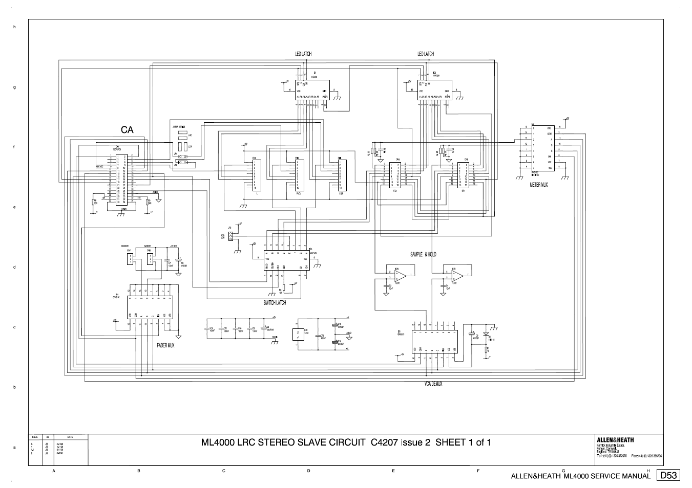 Allen&Heath ML4000 SERVICE MANUAL User Manual | Page 83 / 91