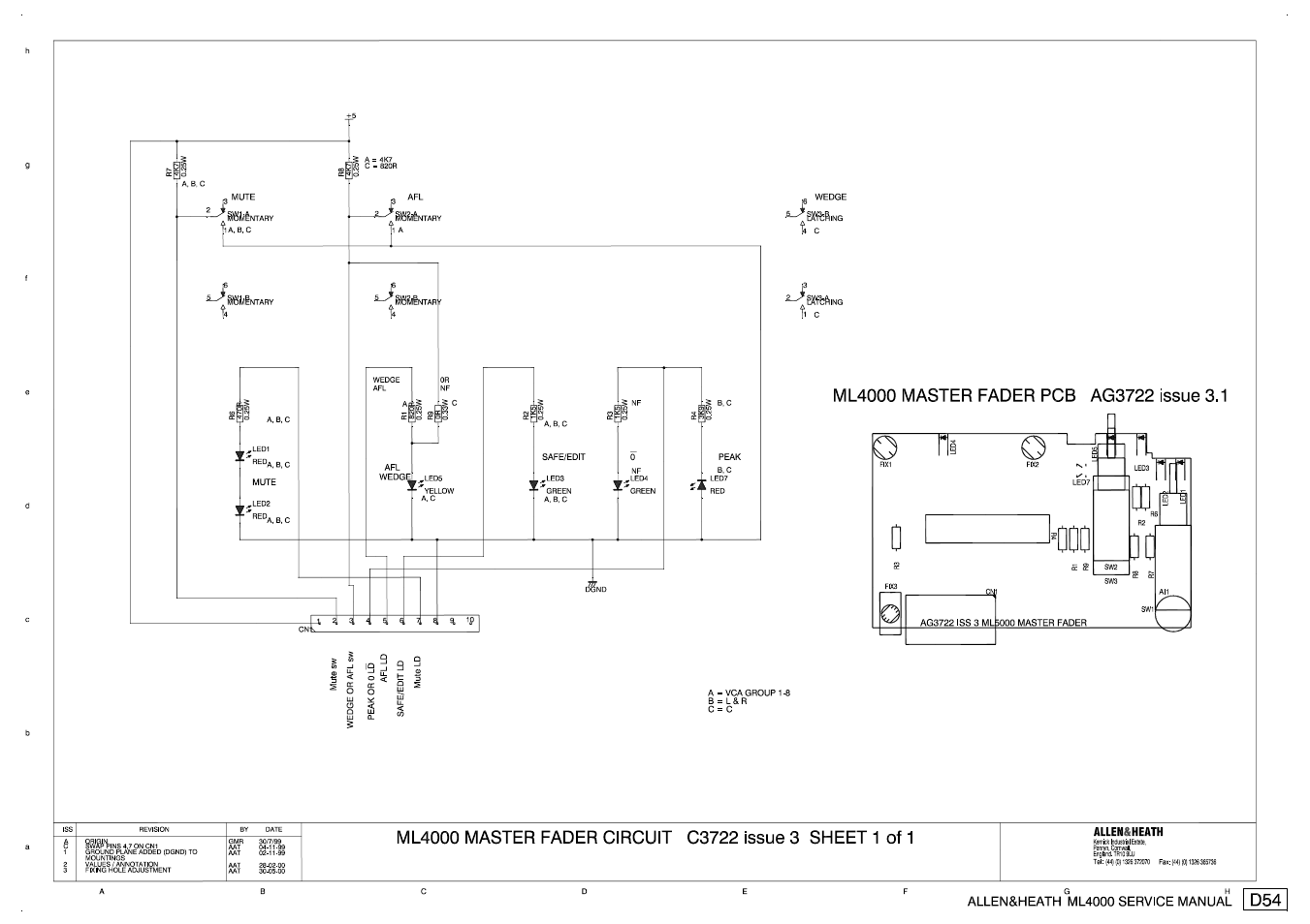 Allen&Heath ML4000 SERVICE MANUAL User Manual | Page 84 / 91