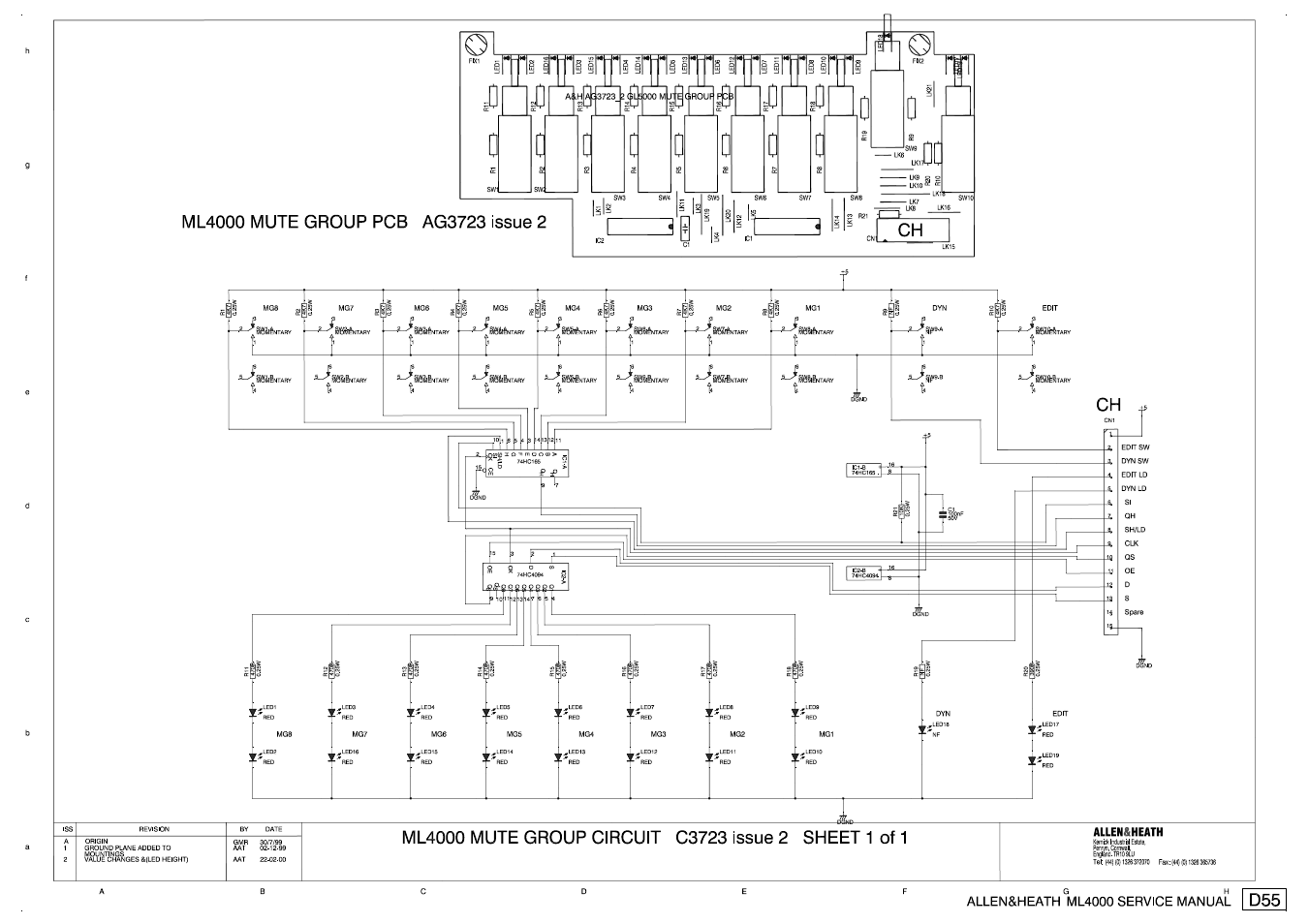 Allen&Heath ML4000 SERVICE MANUAL User Manual | Page 85 / 91