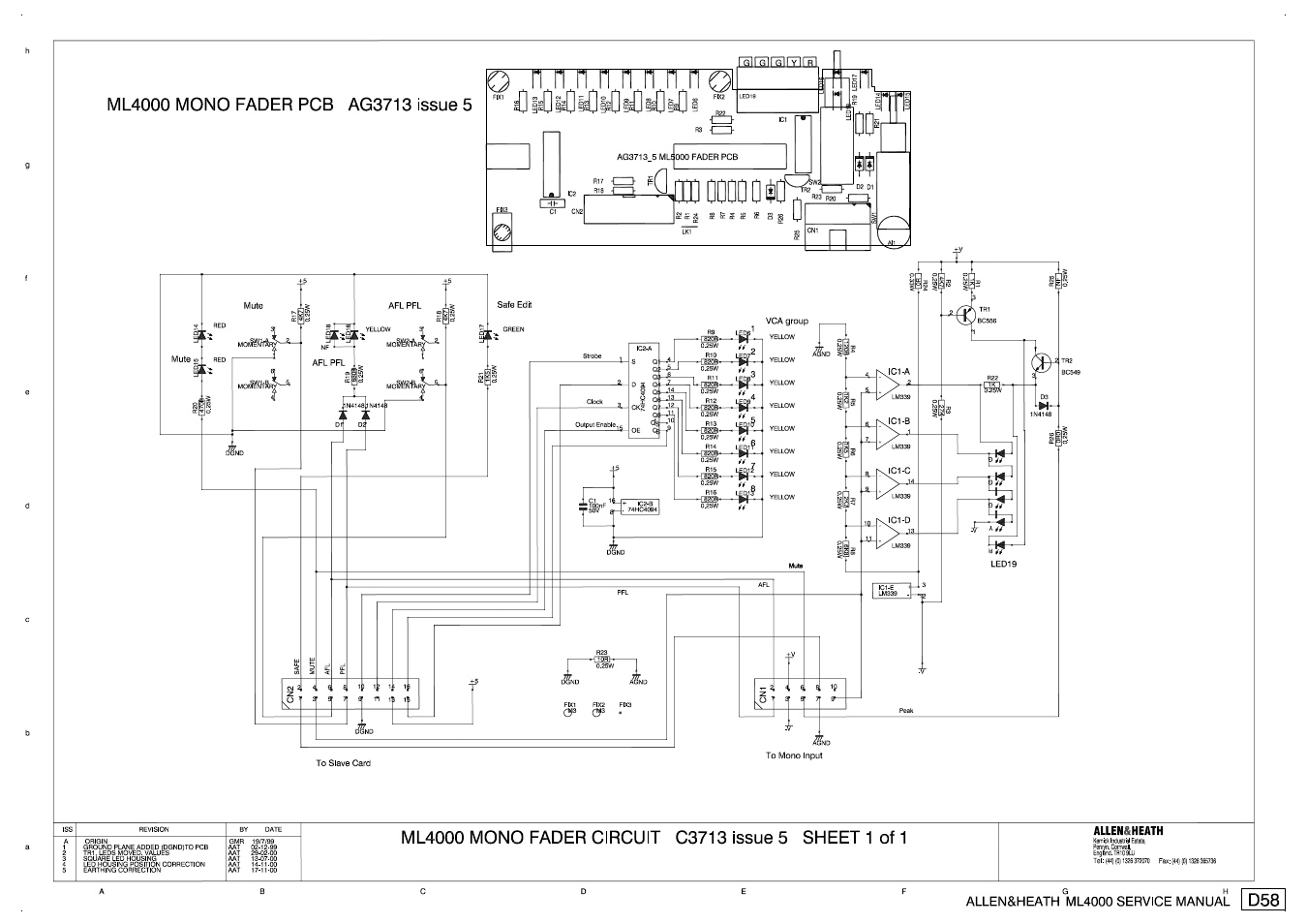 Allen&Heath ML4000 SERVICE MANUAL User Manual | Page 88 / 91
