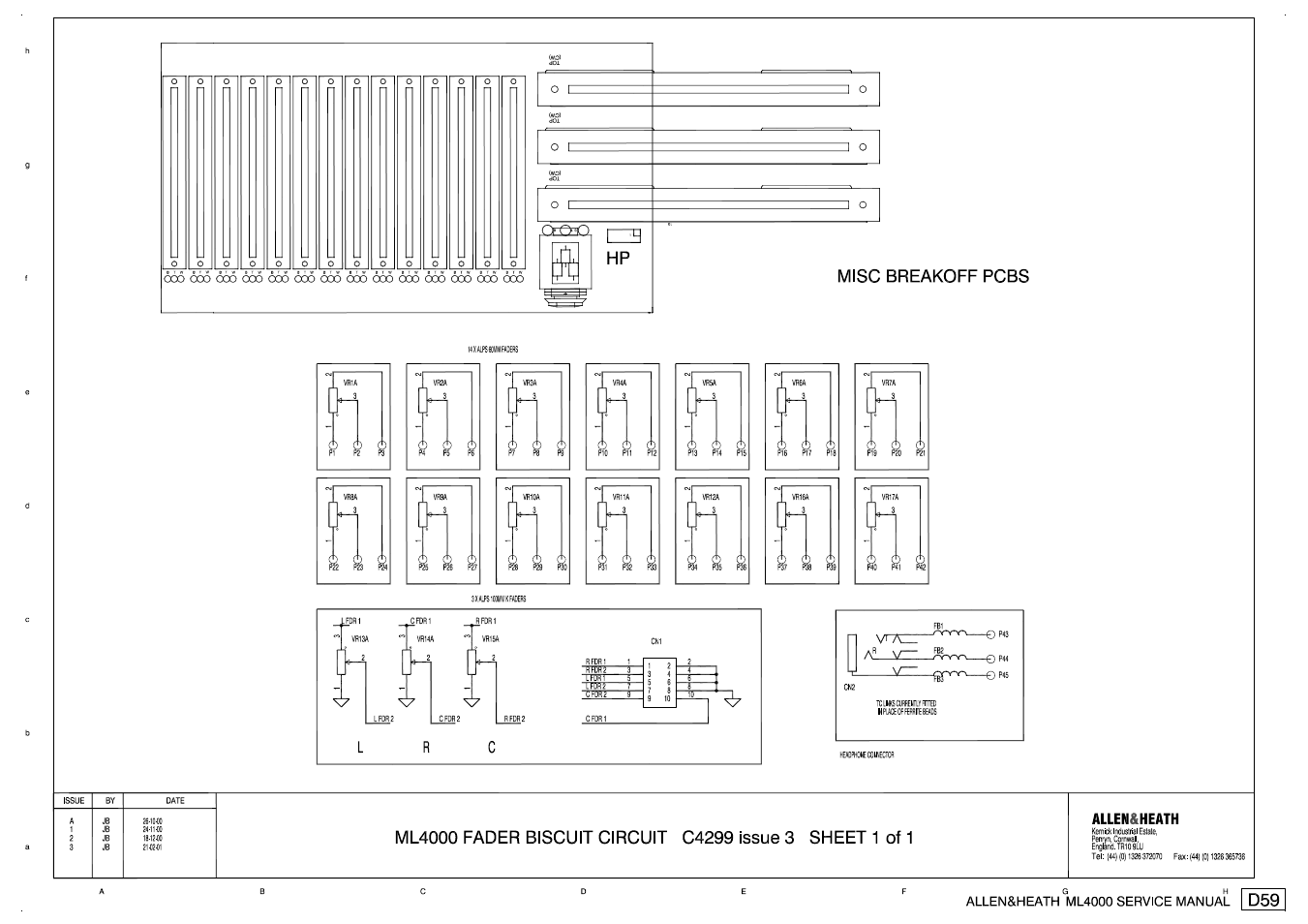 Allen&Heath ML4000 SERVICE MANUAL User Manual | Page 89 / 91