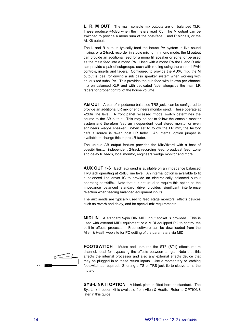 Allen&Heath MixWizard3 12-2 User Manual | Page 14 / 30