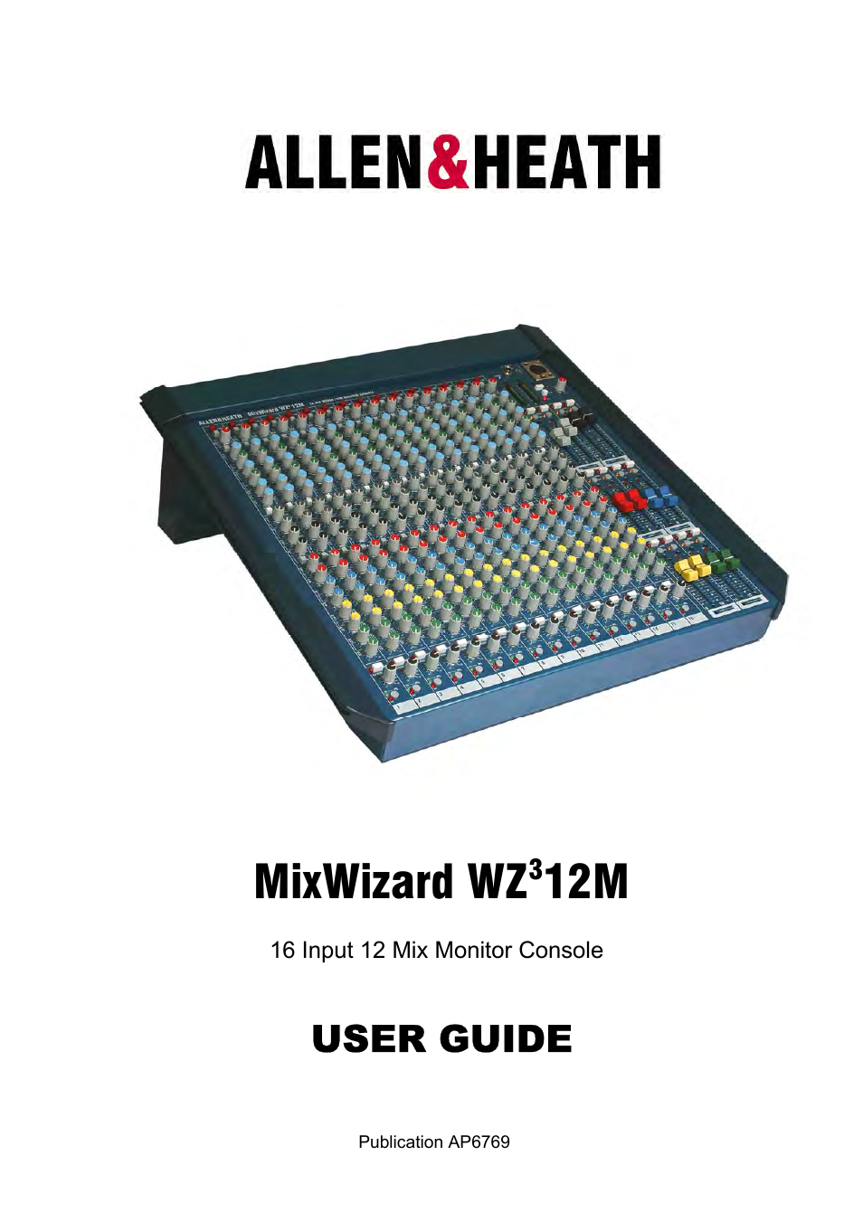 Allen&Heath MixWizard3 12M User Manual | 22 pages