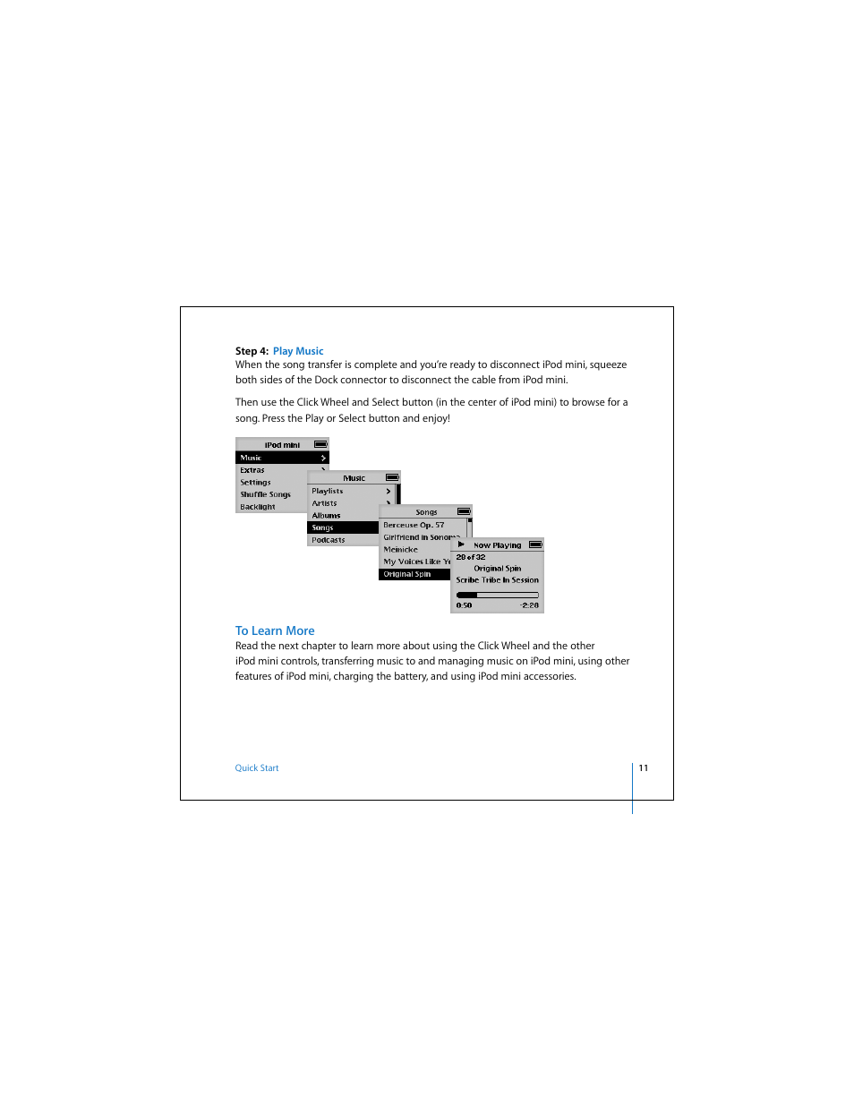 To learn more | Apple iPod mini (User’s Guide) User Manual | Page 11 / 63