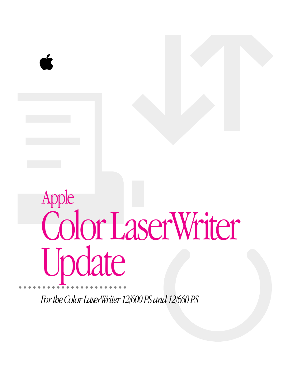 Apple Color LaserWriter 12/600 PS User Manual | 176 pages