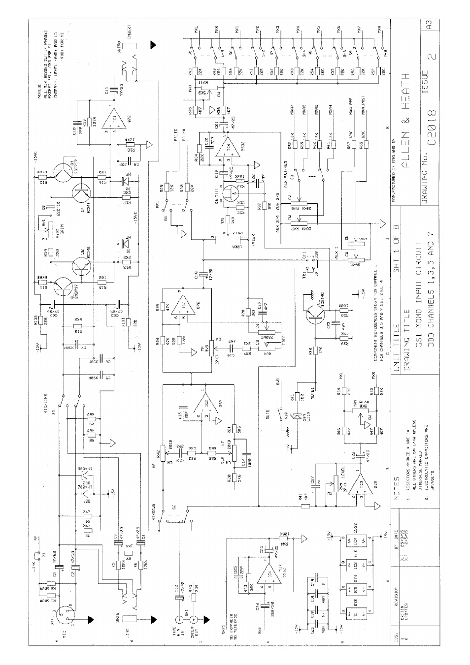 Allen&Heath GS1 SERVICE MANUAL User Manual | Page 24 / 38