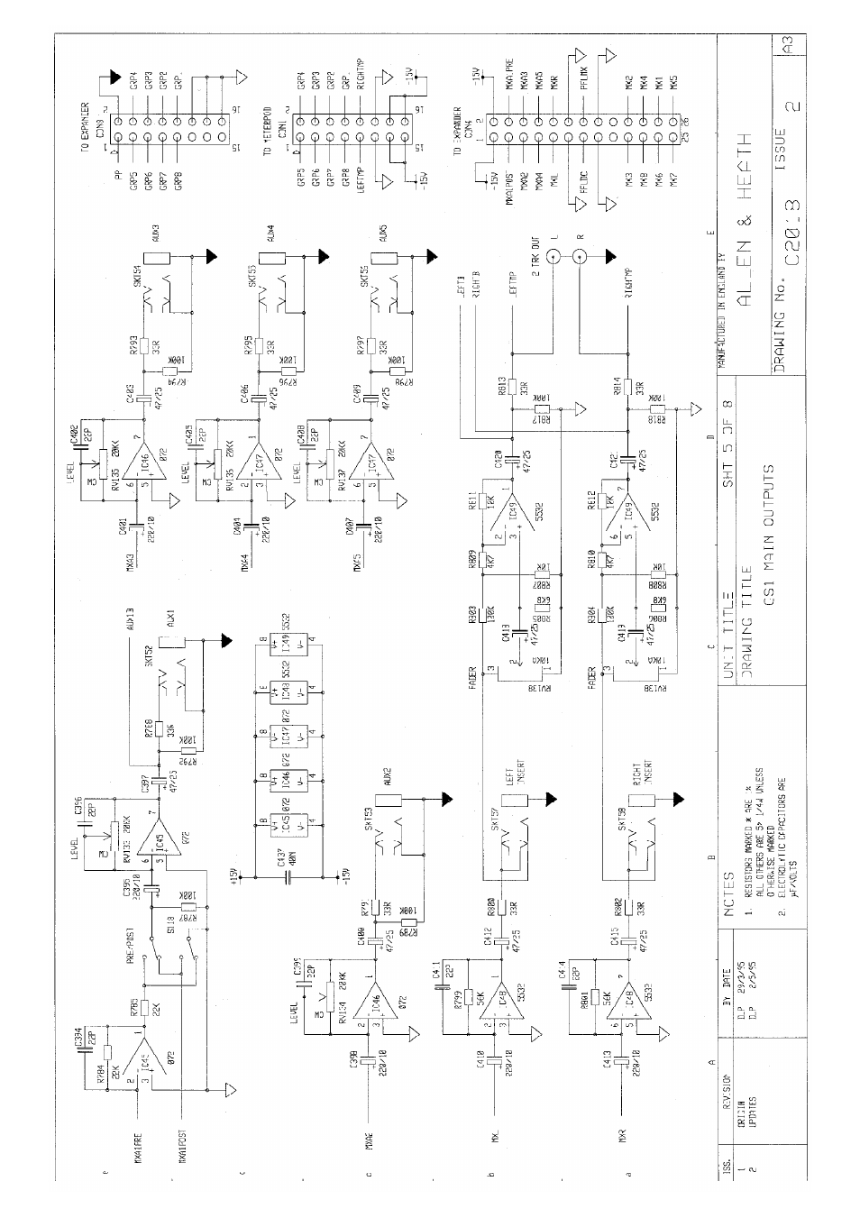 Allen&Heath GS1 SERVICE MANUAL User Manual | Page 28 / 38