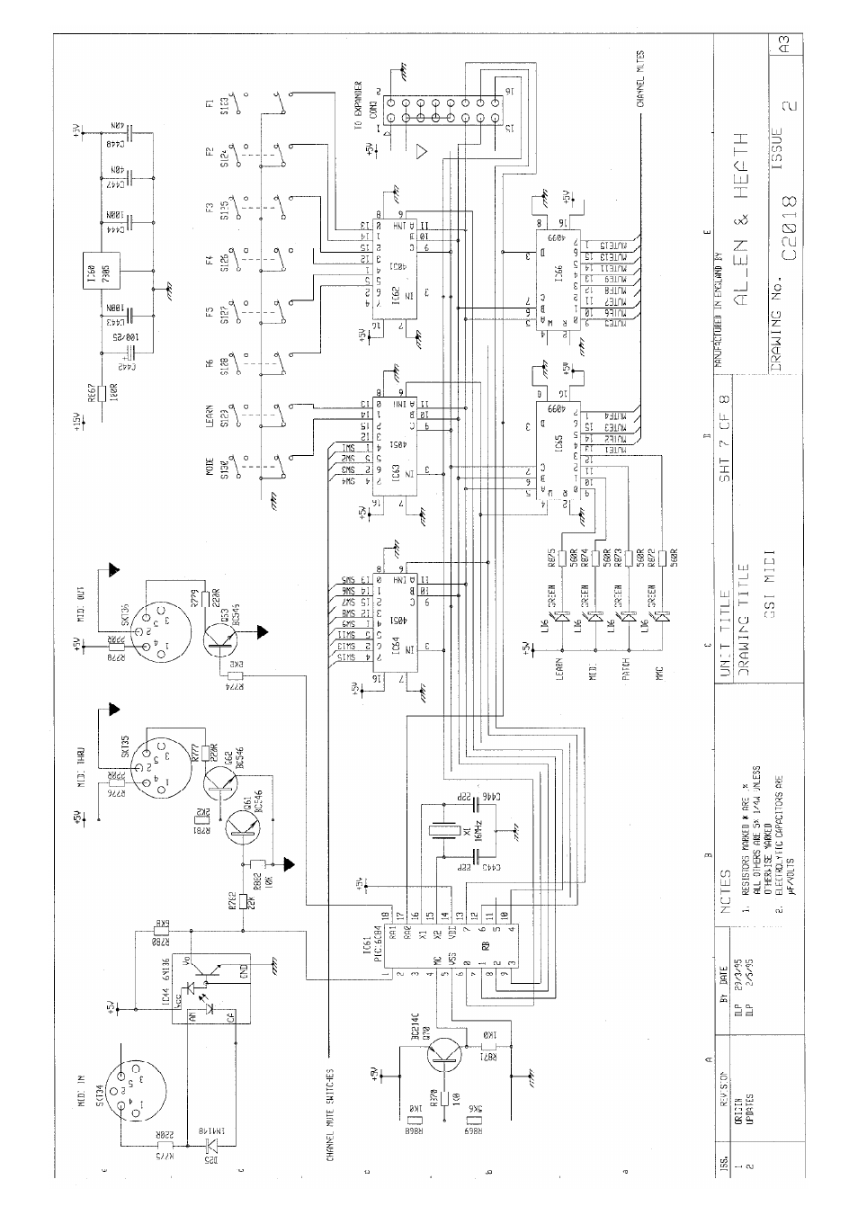 Allen&Heath GS1 SERVICE MANUAL User Manual | Page 30 / 38