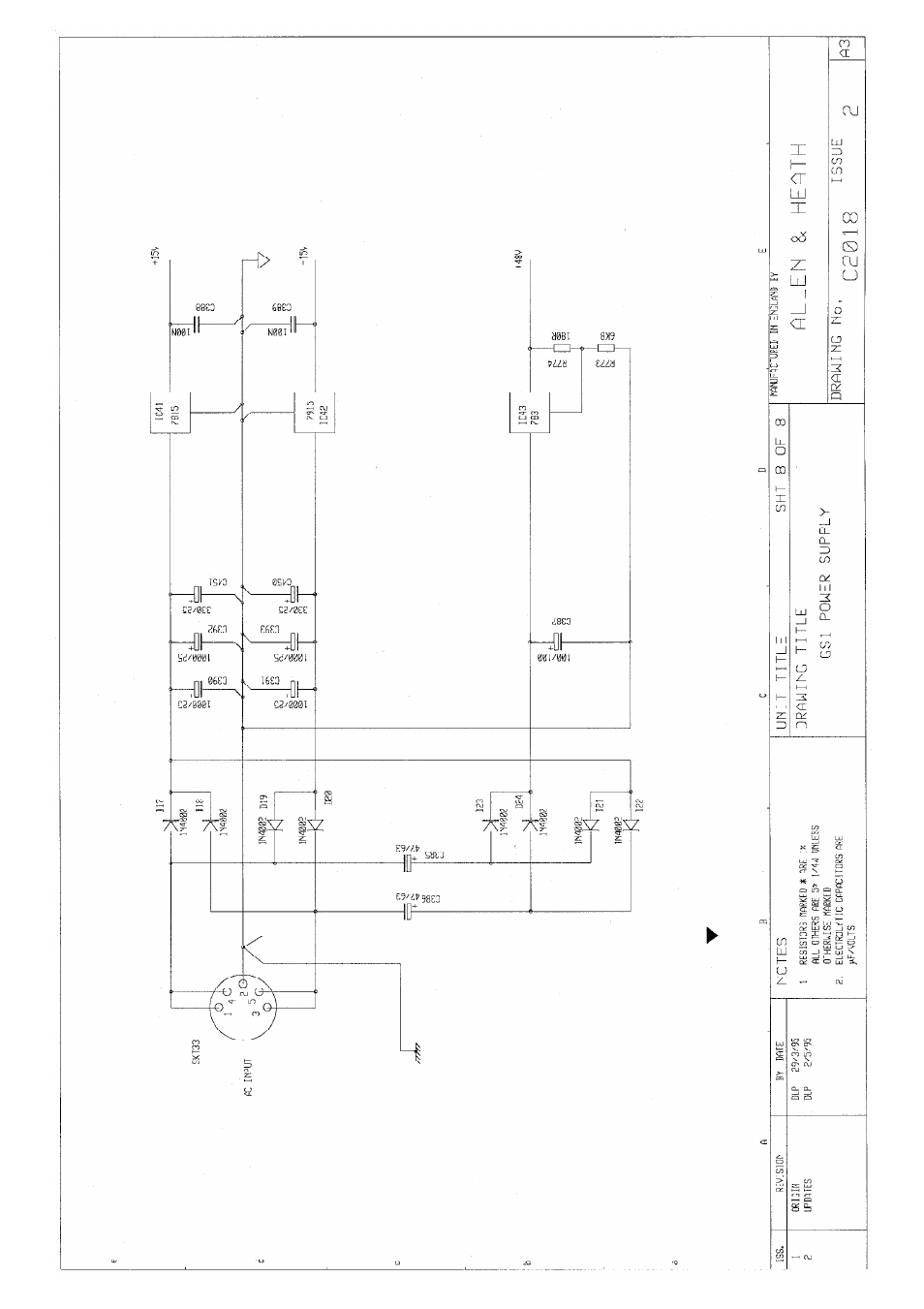 Allen&Heath GS1 SERVICE MANUAL User Manual | Page 31 / 38