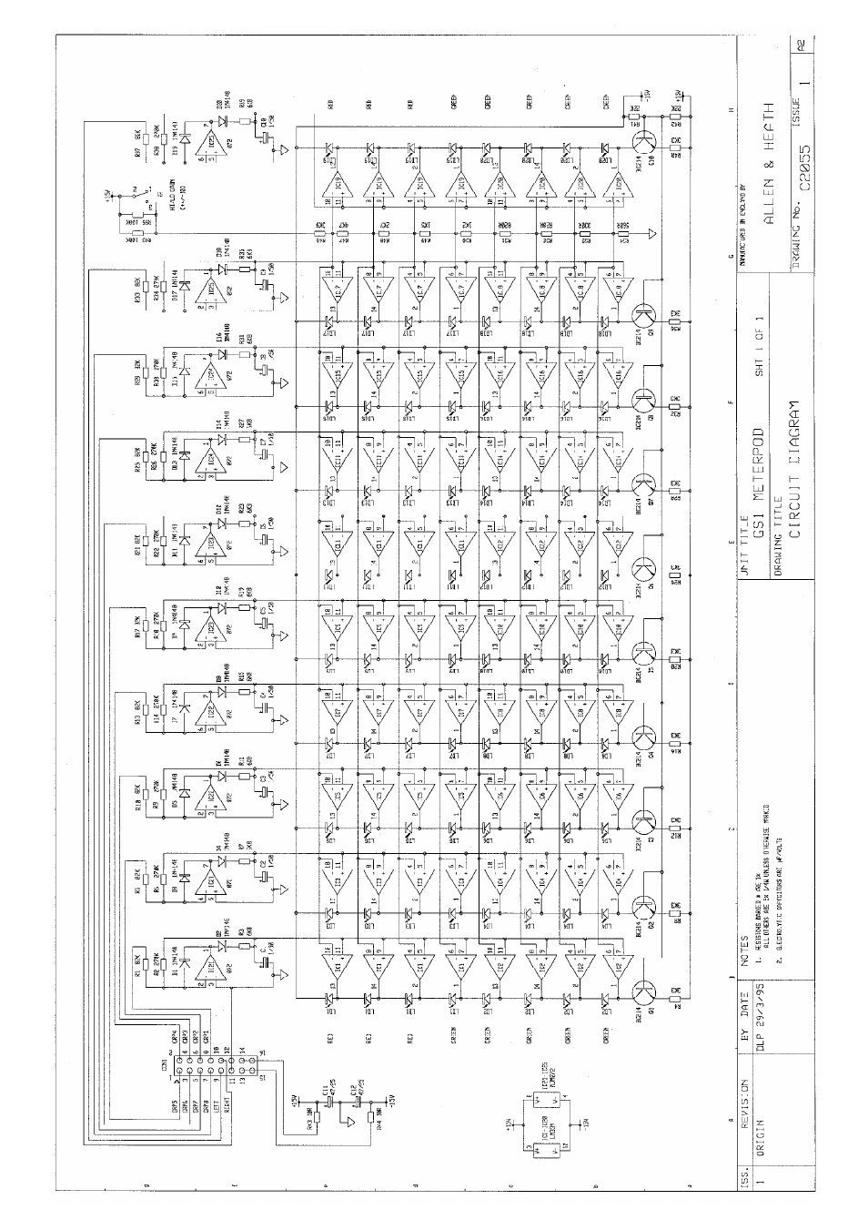 Allen&Heath GS1 SERVICE MANUAL User Manual | Page 38 / 38