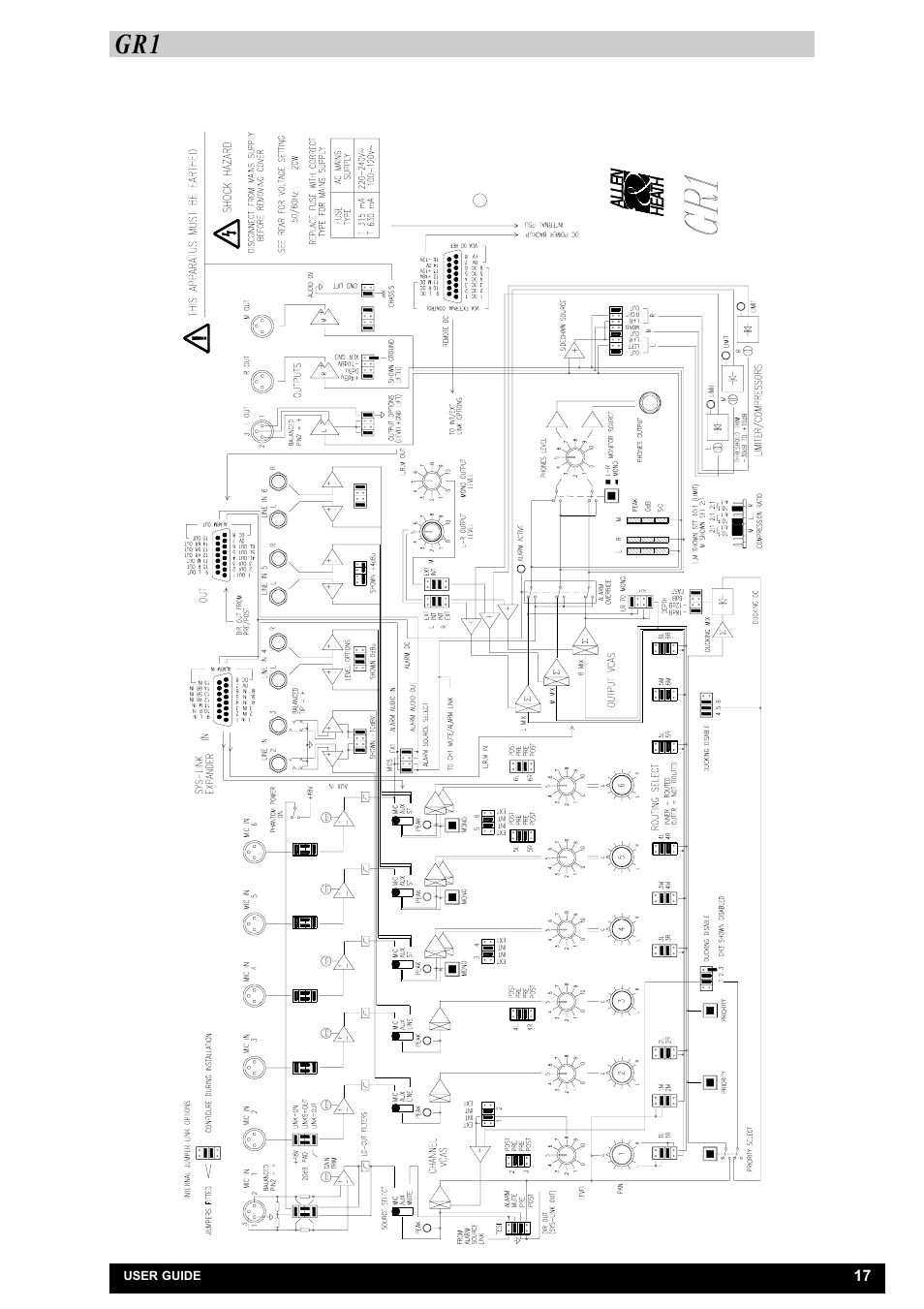 Allen&Heath GR1 SERVICE MANUAL User Manual | Page 20 / 48