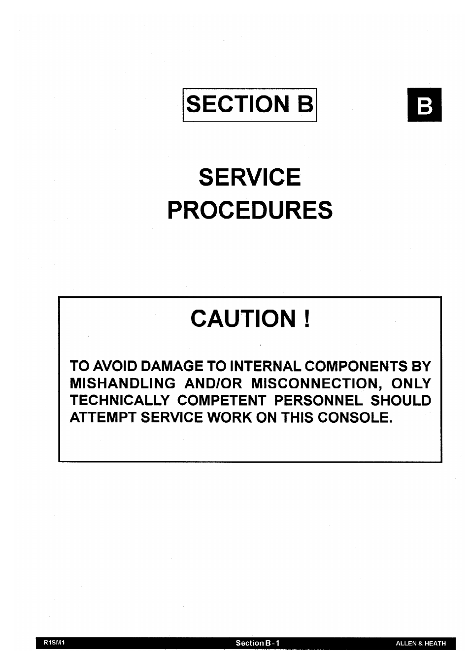 Allen&Heath GR1 SERVICE MANUAL User Manual | Page 21 / 48