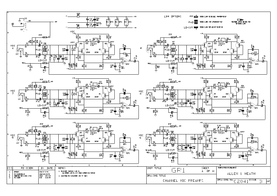 Allen&Heath GR1 SERVICE MANUAL User Manual | Page 35 / 48