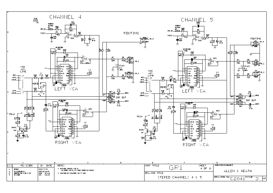 Allen&Heath GR1 SERVICE MANUAL User Manual | Page 38 / 48