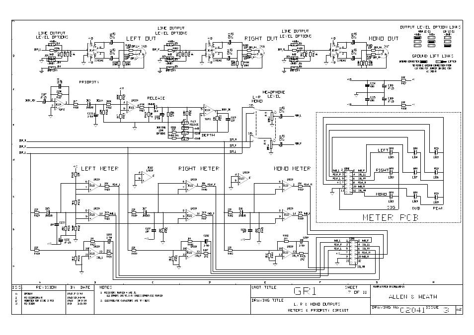 Allen&Heath GR1 SERVICE MANUAL User Manual | Page 41 / 48