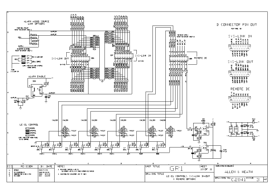 Allen&Heath GR1 SERVICE MANUAL User Manual | Page 44 / 48