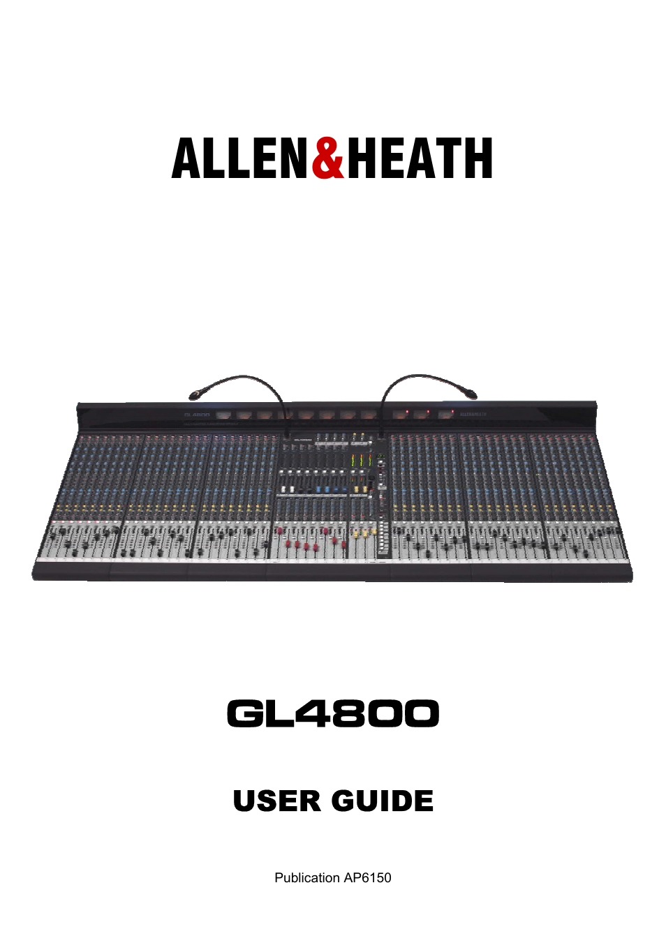 Allen&Heath GL4800 USER GUIDE User Manual | 62 pages