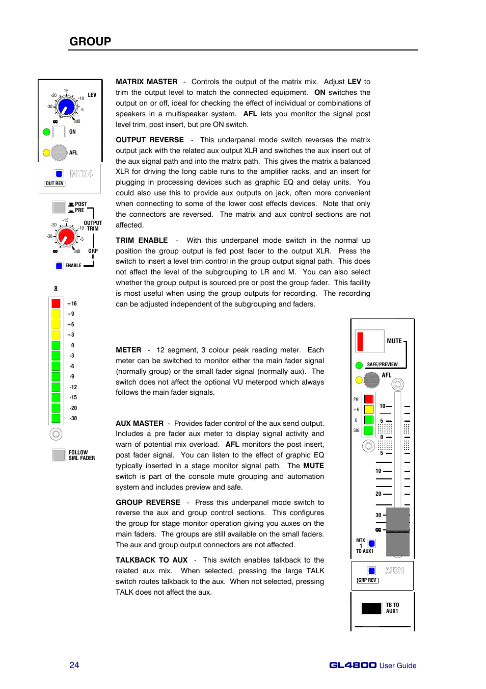 Group, Gl4800 | Allen&Heath GL4800 USER GUIDE User Manual | Page 24 / 62