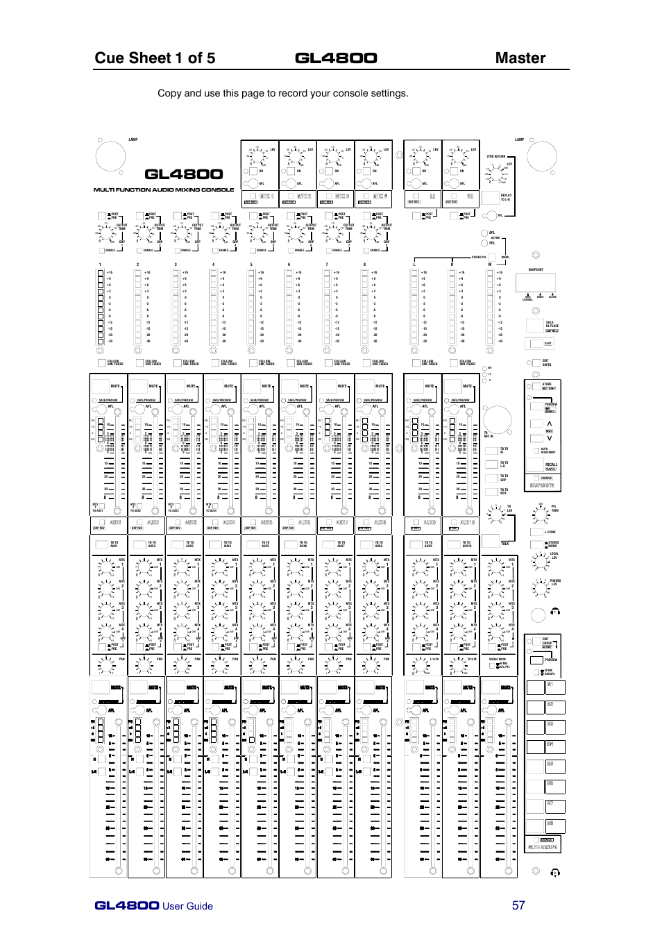 Gl4800, User guide | Allen&Heath GL4800 USER GUIDE User Manual | Page 57 / 62