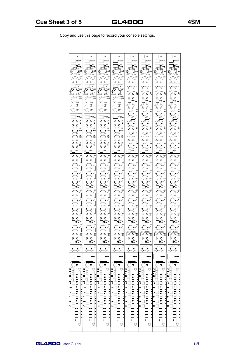 Gl4800, User guide | Allen&Heath GL4800 USER GUIDE User Manual | Page 59 / 62