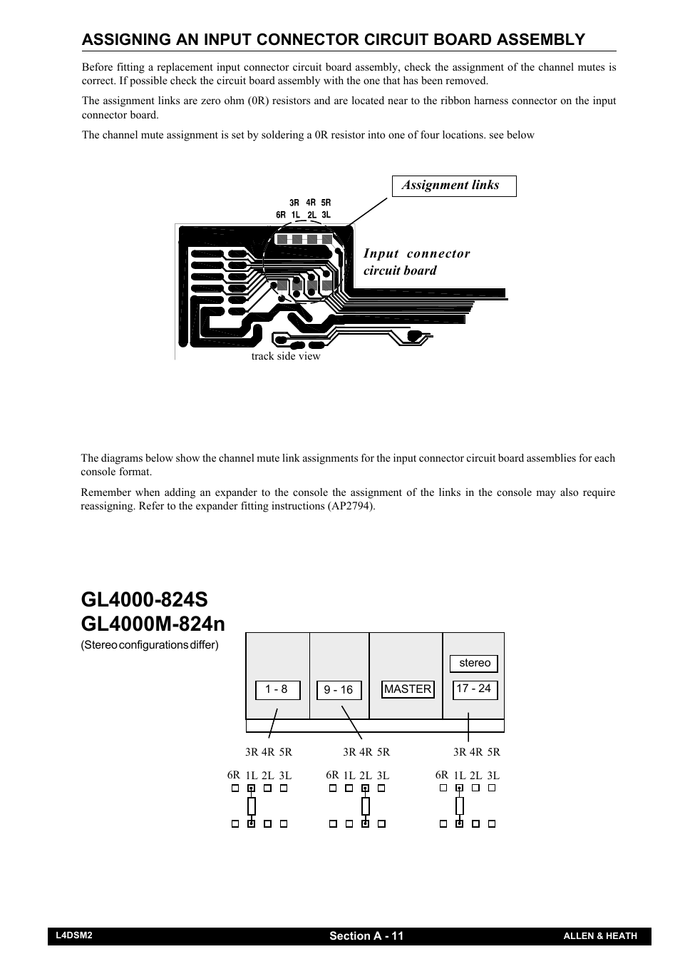 Allen&Heath GL4000 SERVICE MANUAL User Manual | Page 16 / 111