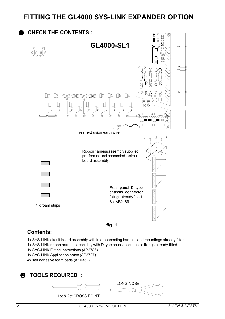 Allen&Heath GL4000 SERVICE MANUAL User Manual | Page 36 / 111