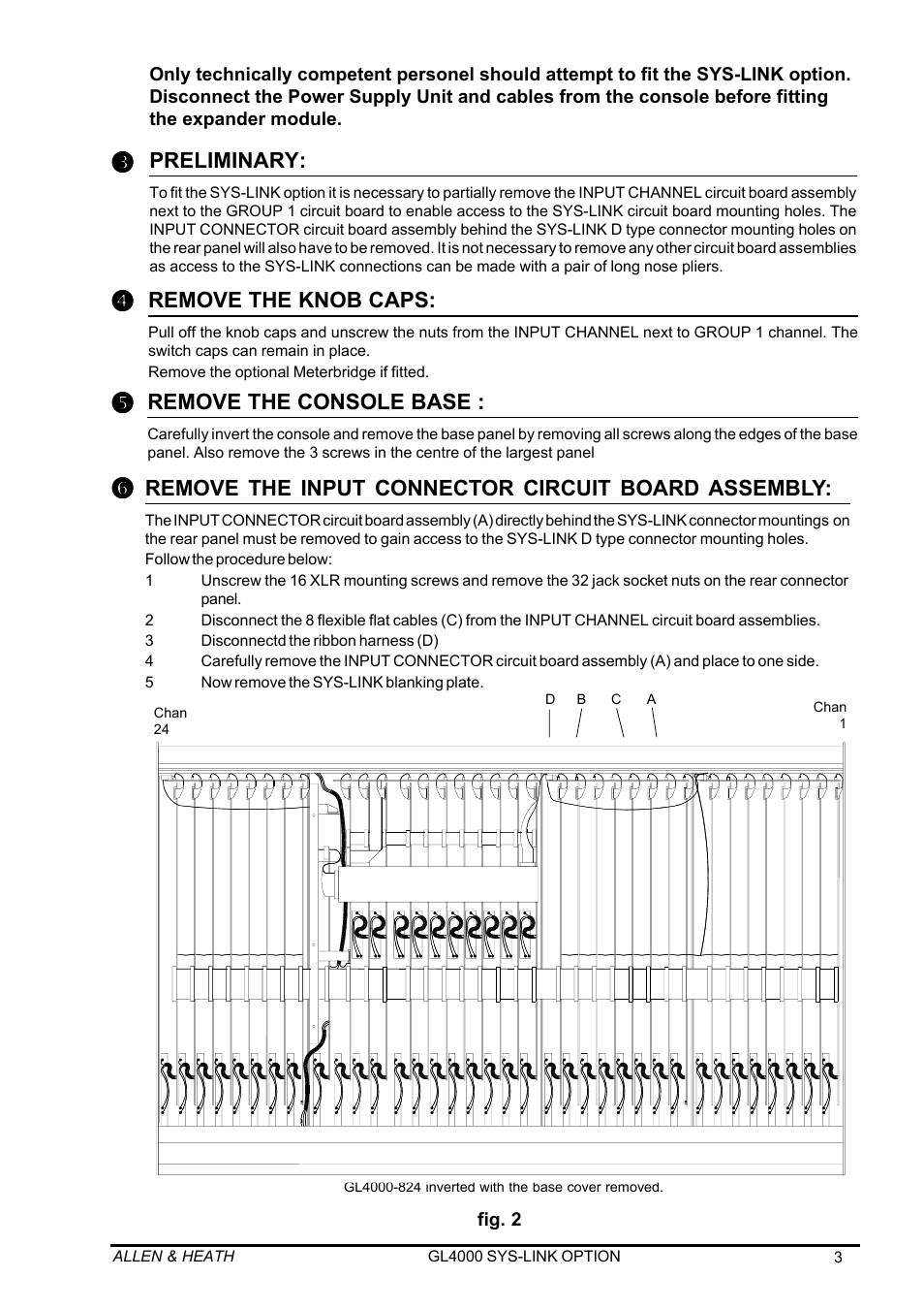 Allen&Heath GL4000 SERVICE MANUAL User Manual | Page 37 / 111