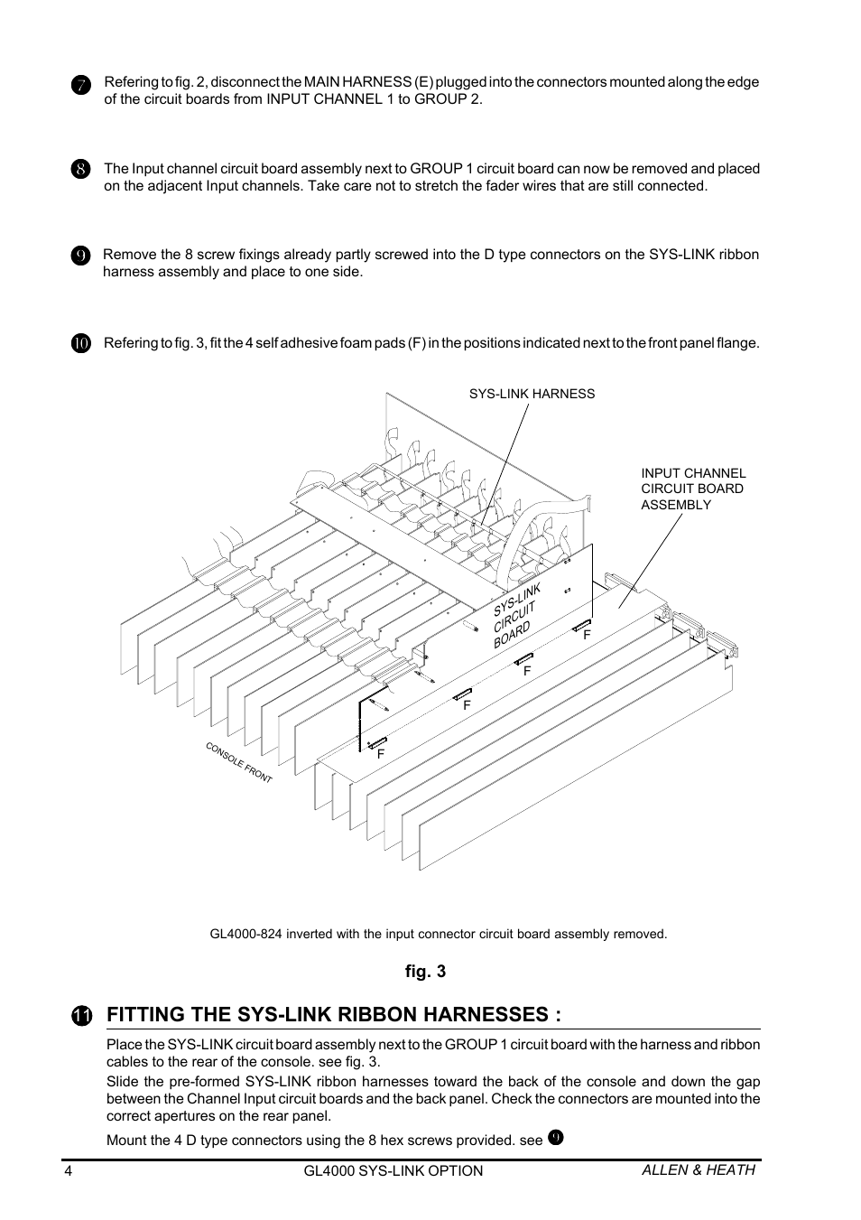 Allen&Heath GL4000 SERVICE MANUAL User Manual | Page 38 / 111