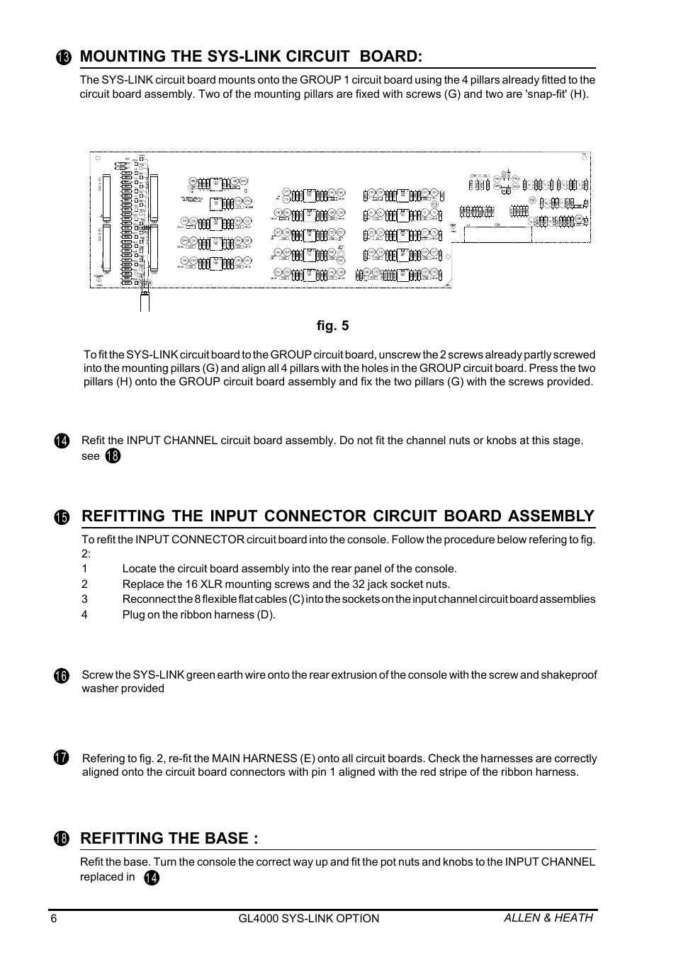 Allen&Heath GL4000 SERVICE MANUAL User Manual | Page 40 / 111