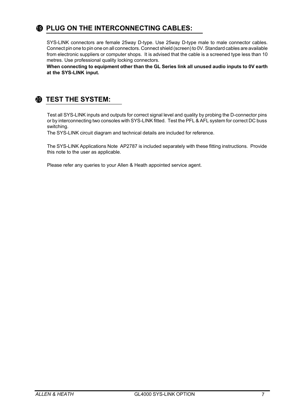 Allen&Heath GL4000 SERVICE MANUAL User Manual | Page 41 / 111