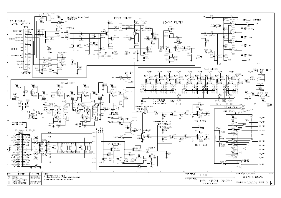 Allen&Heath GL4000 SERVICE MANUAL User Manual | Page 55 / 111