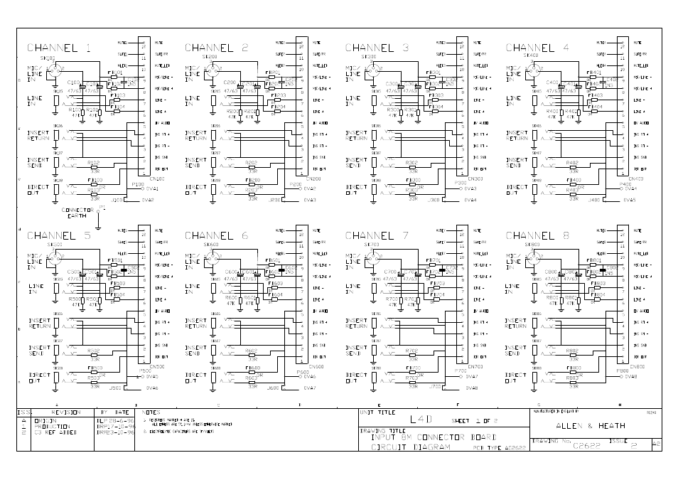 Allen&Heath GL4000 SERVICE MANUAL User Manual | Page 57 / 111