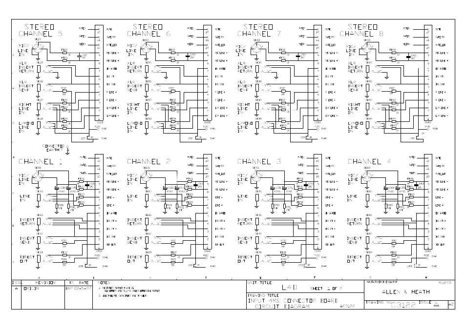 Allen&Heath GL4000 SERVICE MANUAL User Manual | Page 62 / 111