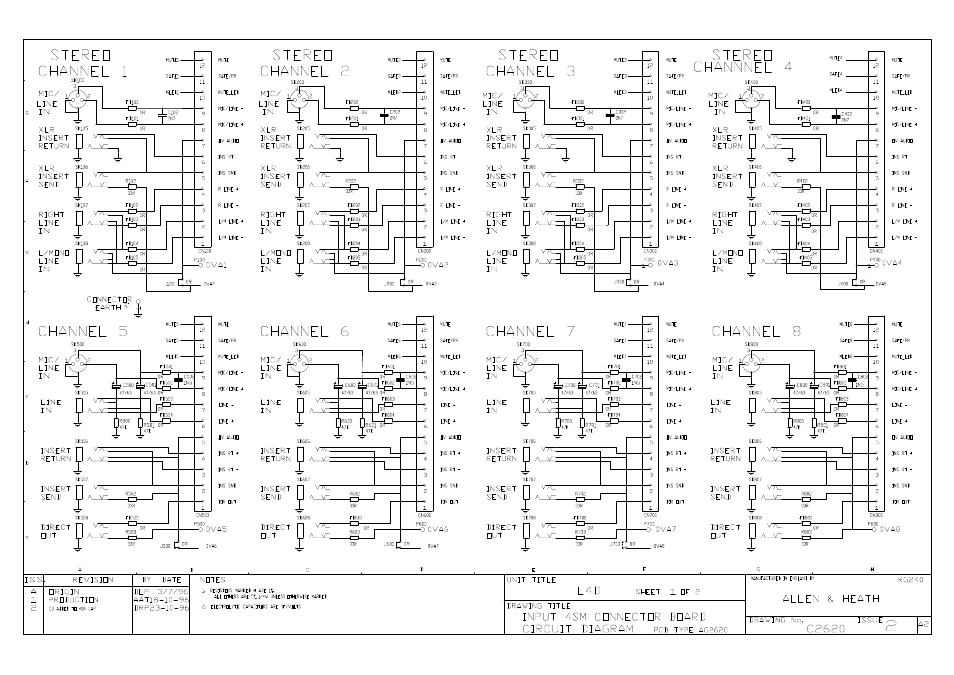 Allen&Heath GL4000 SERVICE MANUAL User Manual | Page 68 / 111