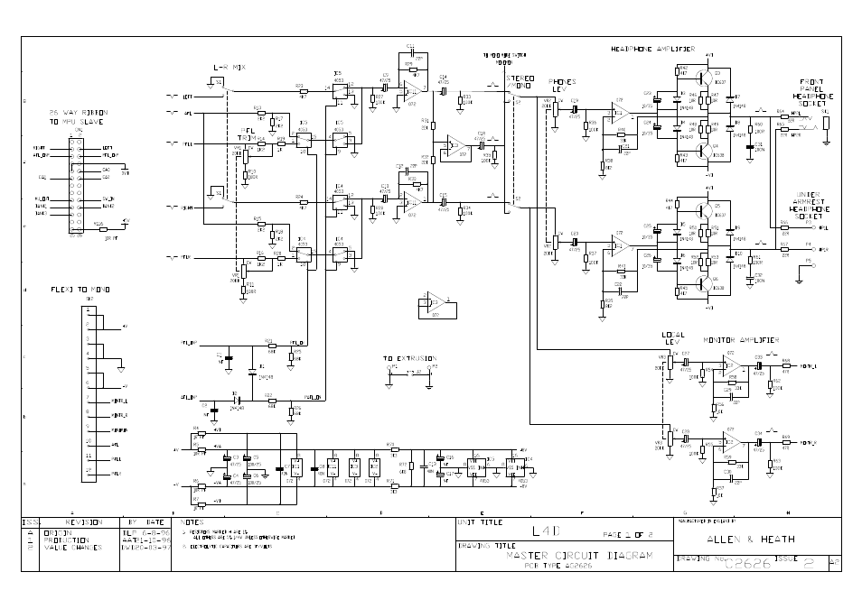 Allen&Heath GL4000 SERVICE MANUAL User Manual | Page 74 / 111