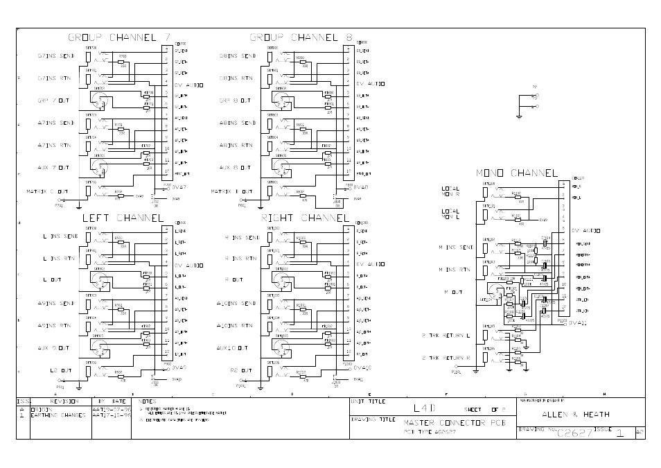 Allen&Heath GL4000 SERVICE MANUAL User Manual | Page 81 / 111