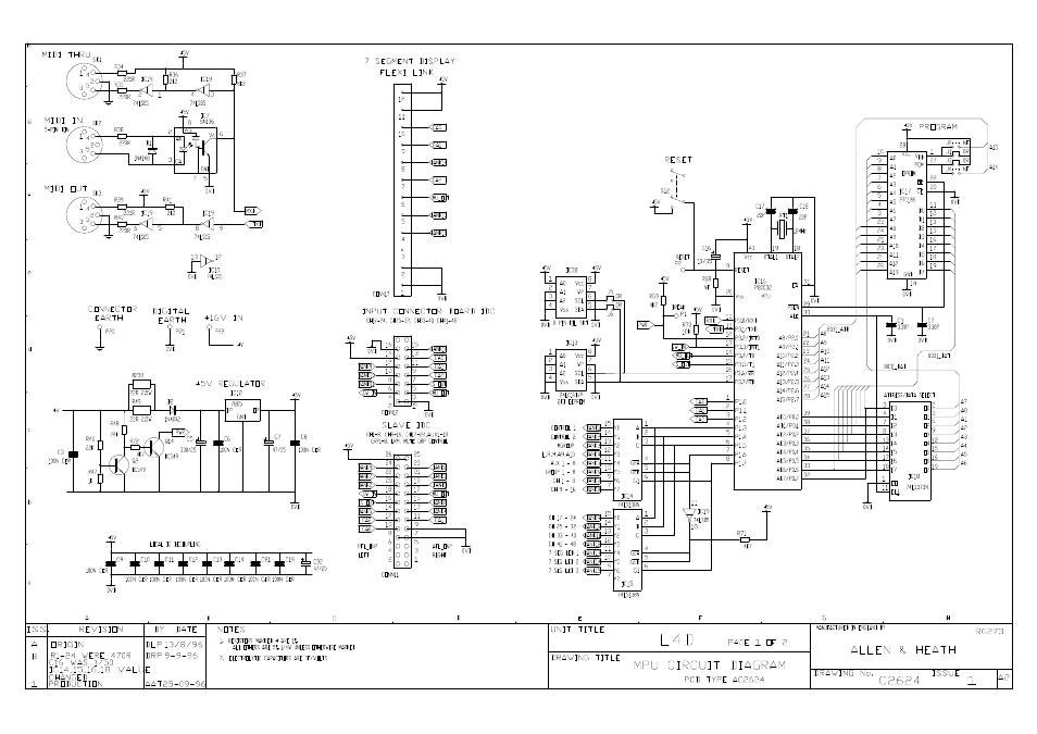 Allen&Heath GL4000 SERVICE MANUAL User Manual | Page 83 / 111