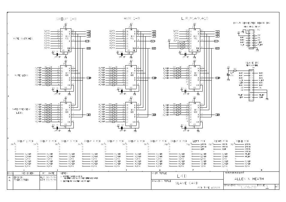 Allen&Heath GL4000 SERVICE MANUAL User Manual | Page 86 / 111