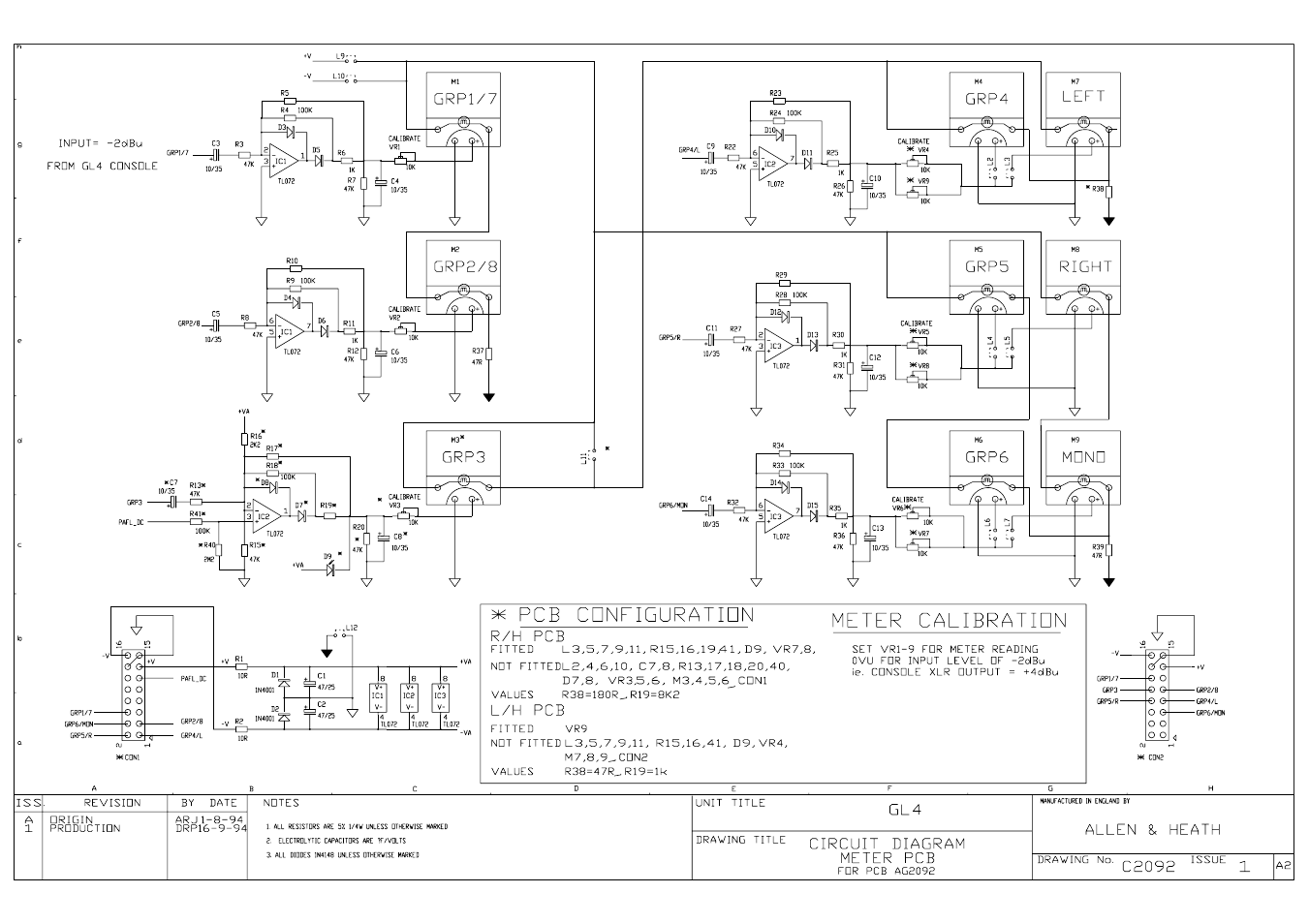 Allen&Heath GL4000 SERVICE MANUAL User Manual | Page 88 / 111