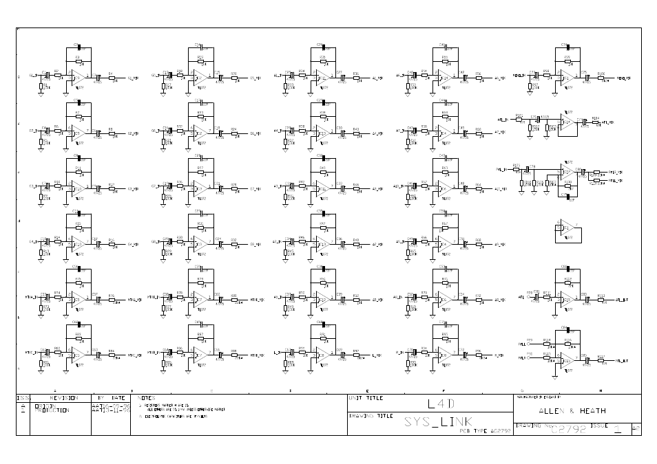 Allen&Heath GL4000 SERVICE MANUAL User Manual | Page 93 / 111