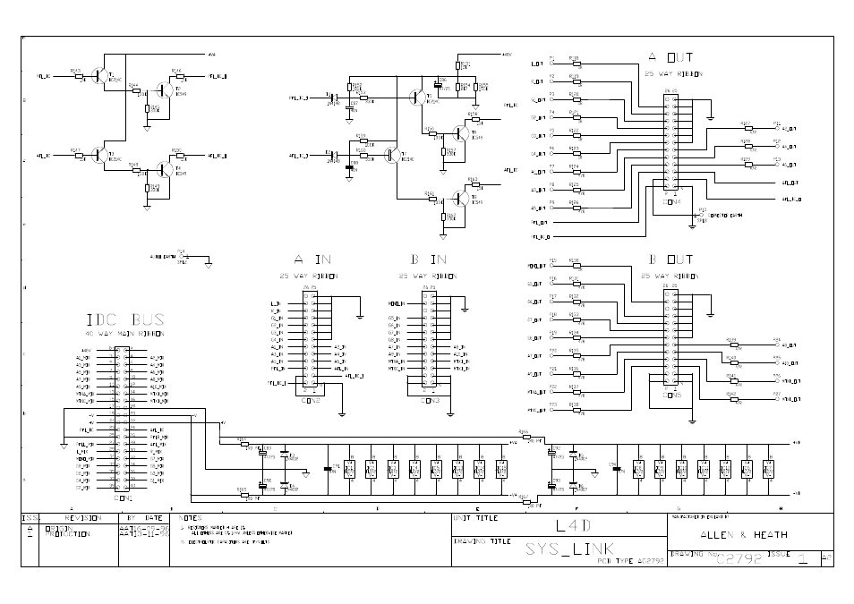 Allen&Heath GL4000 SERVICE MANUAL User Manual | Page 94 / 111