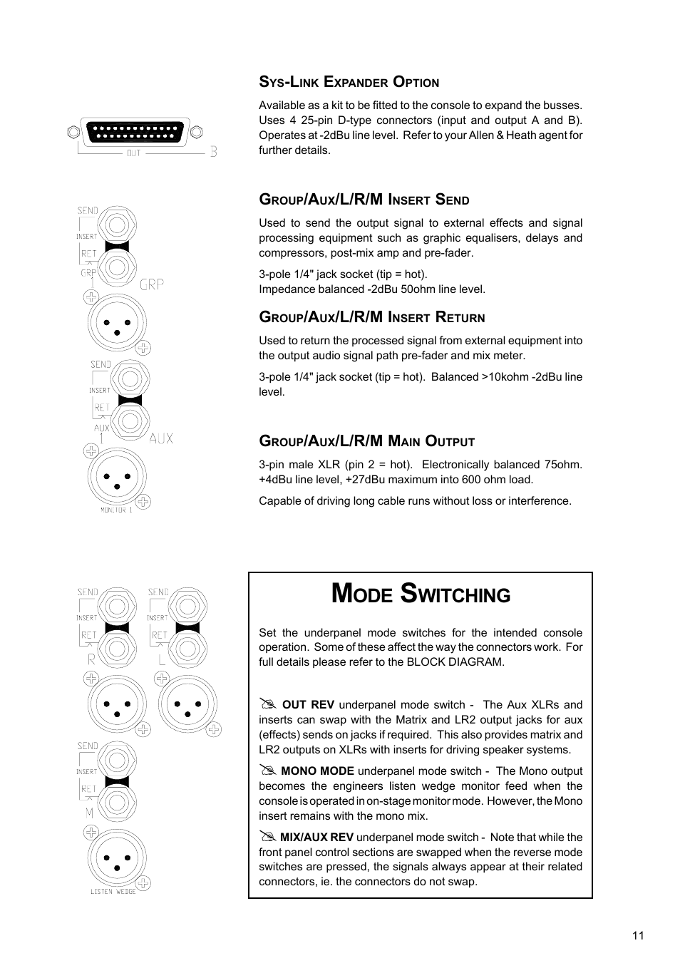 Witching | Allen&Heath GL4000 USER GUIDE User Manual | Page 12 / 54