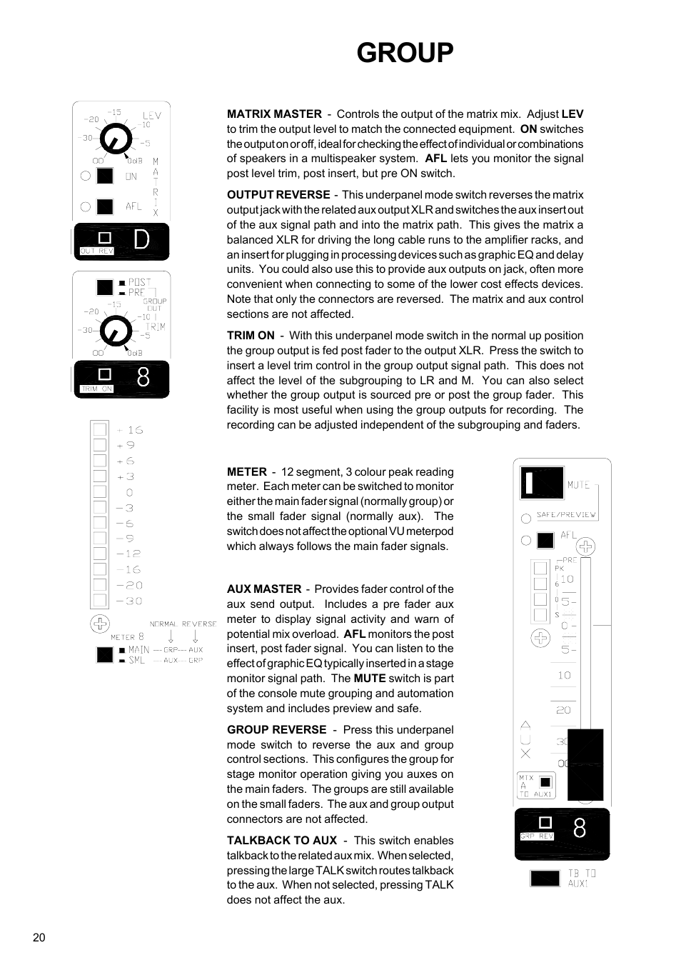 Group | Allen&Heath GL4000 USER GUIDE User Manual | Page 21 / 54