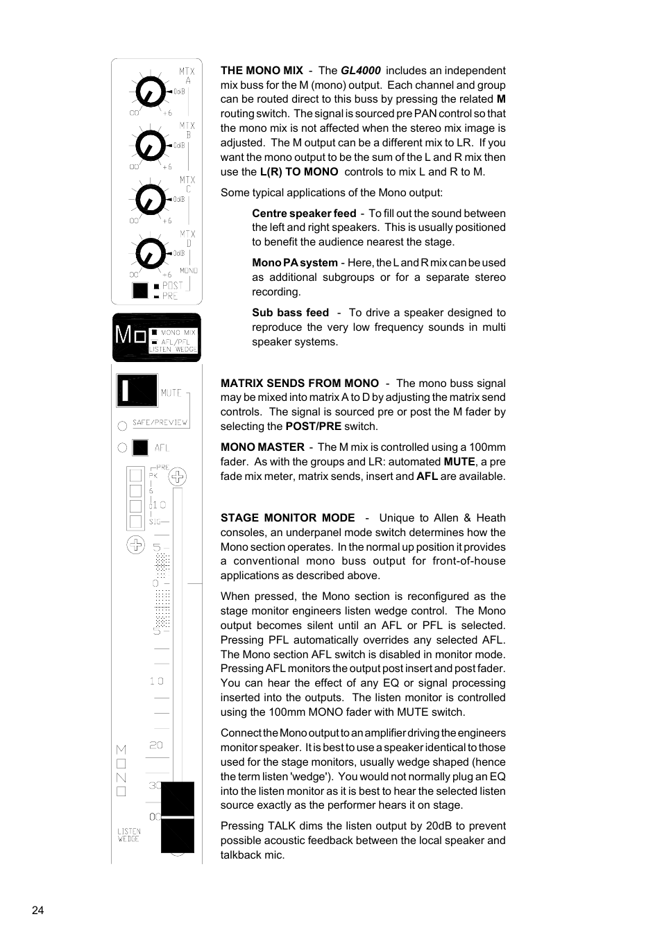 Allen&Heath GL4000 USER GUIDE User Manual | Page 25 / 54